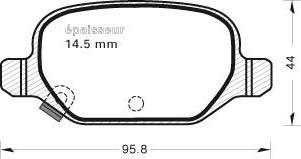 MGA 1126 - Bremžu uzliku kompl., Disku bremzes autodraugiem.lv