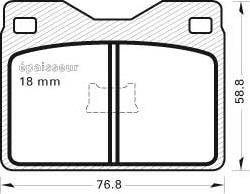 ACDelco 171-1082 - Bremžu uzliku kompl., Disku bremzes autodraugiem.lv