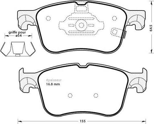 TRW Engine Component GDB2342 - Bremžu uzliku kompl., Disku bremzes autodraugiem.lv