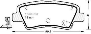 MGA 1310 - Bremžu uzliku kompl., Disku bremzes autodraugiem.lv