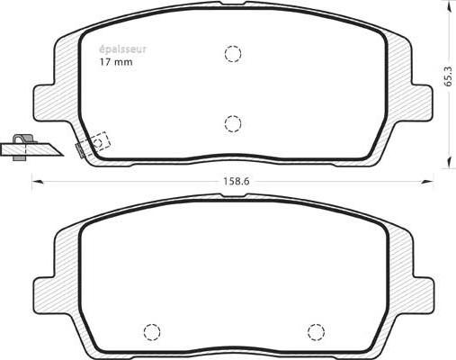 MGA 1383 - Bremžu uzliku kompl., Disku bremzes autodraugiem.lv