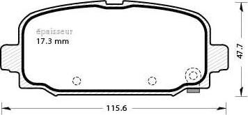 MGA 1299 - Bremžu uzliku kompl., Disku bremzes autodraugiem.lv