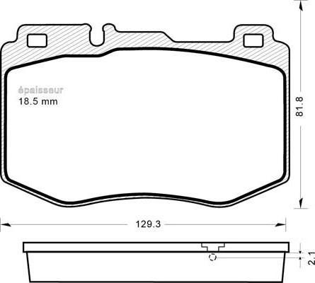 Mercedes-Benz 000 420 9503 - Bremžu uzliku kompl., Disku bremzes autodraugiem.lv