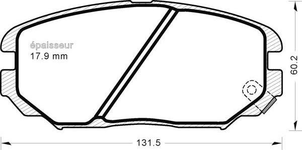 MGA 1215 - Bremžu uzliku kompl., Disku bremzes autodraugiem.lv