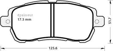 MGA 1289 - Bremžu uzliku kompl., Disku bremzes autodraugiem.lv