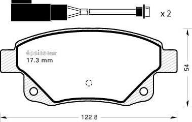 Roulunds Braking 51925281 - Bremžu uzliku kompl., Disku bremzes autodraugiem.lv