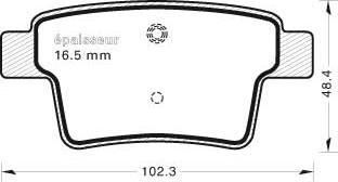 MGA 867 - Bremžu uzliku kompl., Disku bremzes autodraugiem.lv