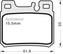 Valeo 671411 - Bremžu uzliku kompl., Disku bremzes autodraugiem.lv