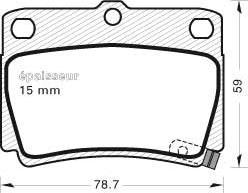 Aisin SN298P - Bremžu uzliku kompl., Disku bremzes autodraugiem.lv