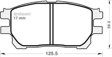 MGA 792 - Bremžu uzliku kompl., Disku bremzes autodraugiem.lv