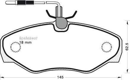 TOMEX brakes TX 13-081 - Bremžu uzliku kompl., Disku bremzes autodraugiem.lv