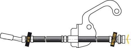 MGA F5566 - Bremžu šļūtene autodraugiem.lv