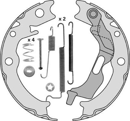 MGA M900R - Bremžu loku kompl., Stāvbremze autodraugiem.lv
