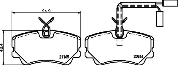 Mintex MDB1403 - Bremžu uzliku kompl., Disku bremzes autodraugiem.lv