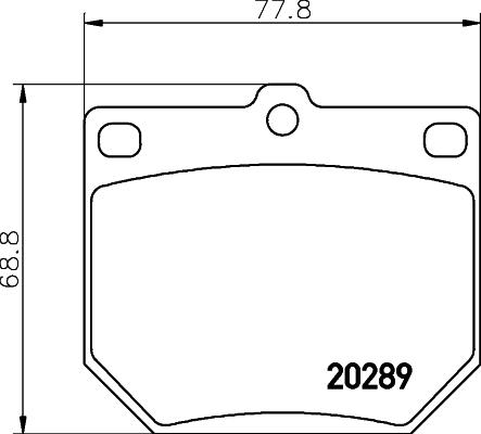 Roulunds Rubber 442081 - Bremžu uzliku kompl., Disku bremzes autodraugiem.lv