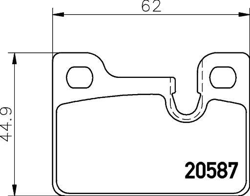 Mintex MDB1154 - Bremžu uzliku kompl., Disku bremzes autodraugiem.lv