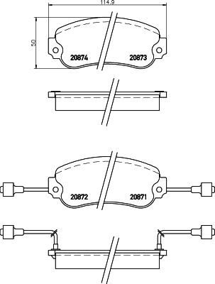 Roadhouse 2031.02 - Bremžu uzliku kompl., Disku bremzes autodraugiem.lv