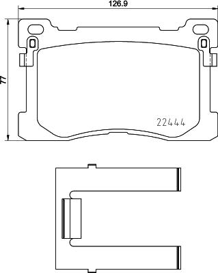 Mintex MDB3809 - Bremžu uzliku kompl., Disku bremzes autodraugiem.lv