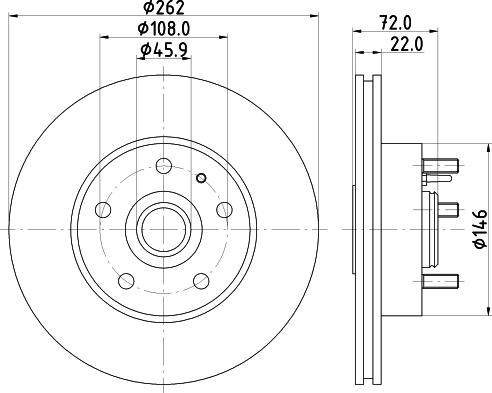 Mintex MDC545 - Bremžu diski autodraugiem.lv