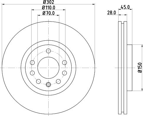 Mintex MDC1557 - Bremžu diski autodraugiem.lv
