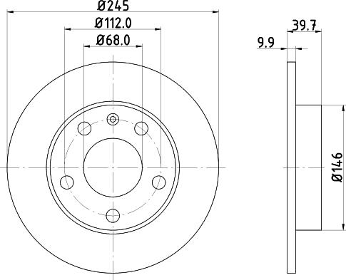 Mintex MDC1523 - Bremžu diski autodraugiem.lv