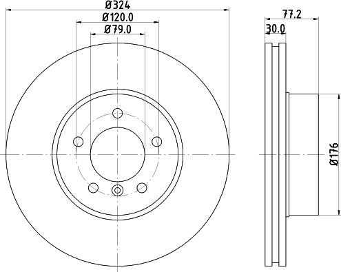 Mintex MDC1659 - Bremžu diski autodraugiem.lv