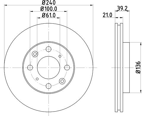 Mintex MDC1602 - Bremžu diski autodraugiem.lv