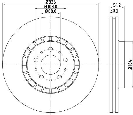 Mintex MDC1613 - Bremžu diski autodraugiem.lv