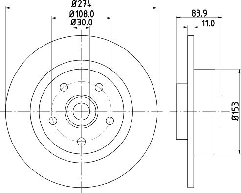 Mintex MDC1681 - Bremžu diski autodraugiem.lv