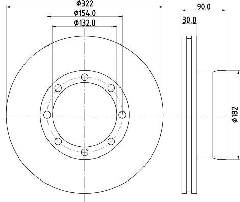 Brembo 09.7322.10 - Bremžu diski autodraugiem.lv