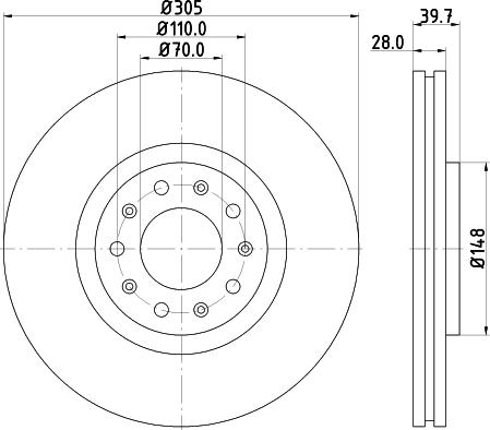 Mintex MDC2157 - Bremžu diski autodraugiem.lv