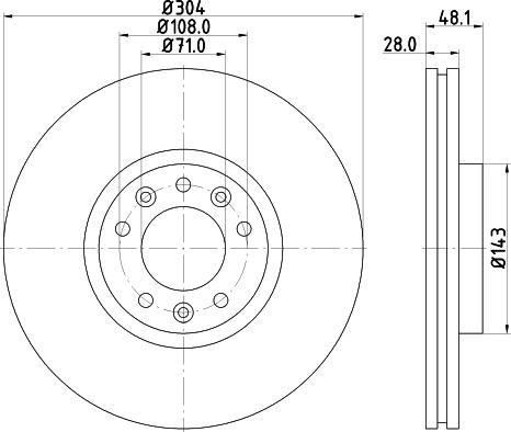 Mintex MDC2293 - Bremžu diski autodraugiem.lv