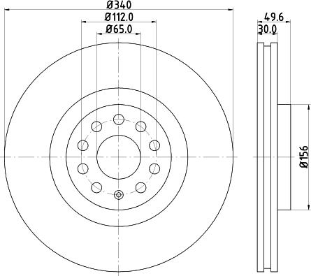 Mintex MDC82253C - Bremžu diski autodraugiem.lv