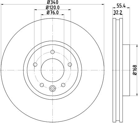 Mintex MDC2261 - Bremžu diski autodraugiem.lv