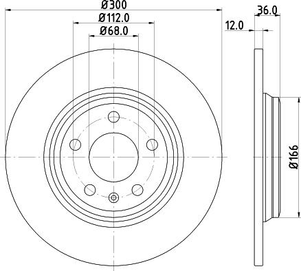 Mintex MDC2747 - Bremžu diski autodraugiem.lv