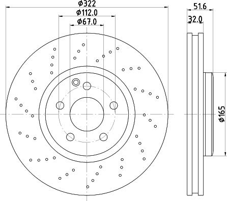 Mintex MDC2705 - Bremžu diski autodraugiem.lv