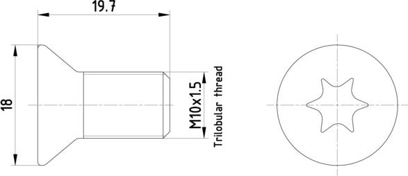 Mintex TPM0011 - Skrūve, Bremžu disks autodraugiem.lv