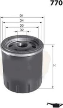 MISFAT Z105 - Eļļas filtrs autodraugiem.lv