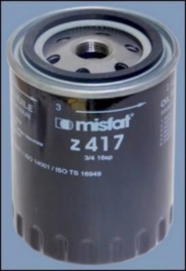 MISFAT Z417 - Eļļas filtrs autodraugiem.lv