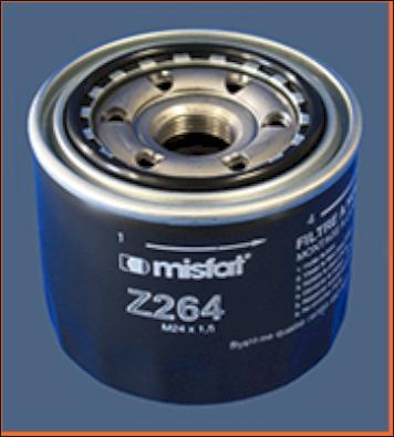 MISFAT Z264 - Eļļas filtrs autodraugiem.lv