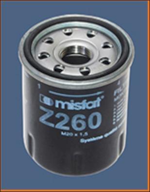 MISFAT Z260 - Eļļas filtrs autodraugiem.lv