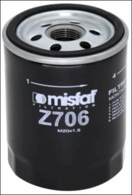 MISFAT Z706 - Eļļas filtrs autodraugiem.lv