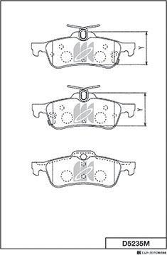 Kavo Parts KBP-2066 - Bremžu uzliku kompl., Disku bremzes autodraugiem.lv