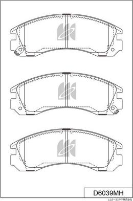 Blue Print ADC44222AF - Bremžu uzliku kompl., Disku bremzes autodraugiem.lv