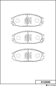 DJ Parts BP1498 - Bremžu uzliku kompl., Disku bremzes autodraugiem.lv