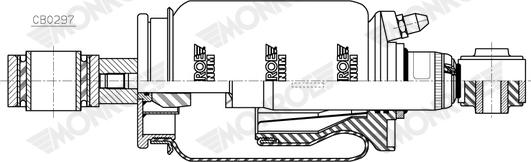 Monroe CB0297 - Demferis, Kabīnes stiprinājums autodraugiem.lv