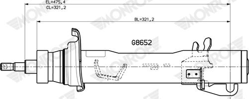 Monroe G8652 - Amortizators autodraugiem.lv