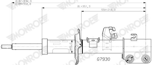 Monroe G7930 - Amortizators autodraugiem.lv