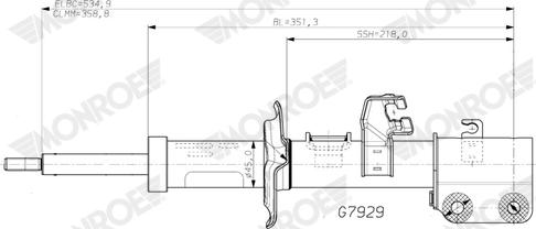 Monroe G7929 - Amortizators autodraugiem.lv