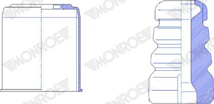 Monroe PK474 - Putekļu aizsargkomplekts, Amortizators autodraugiem.lv